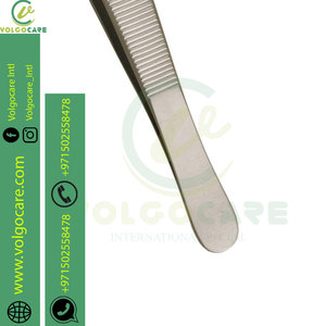 Pinces à tissus Adson pour chirurgie plastique 4.75 pouces coudées avec précision 1x2 dents en acier inoxydable - Product Image 6