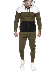 2025 Venta caliente etiqueta privada personalizada 2 piezas para hombre Plain Track Sweat jogging trajes chándales en blanco chándal con logotipo para hombres - Product Image 2