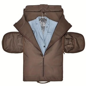 Luxury Genuine Leather Garment Duffle <b>Bag</b> with Suit Organizer <b>Shoe</b> Compartment Travel Weekender Men Large Capacity Portable - Product Image 6