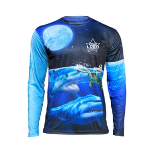 Chemise de pêche à capuche UPF 50 + Protection UV séchage rapide hauts respirant extérieur évacuation de l'humidité maillot vêtements de pêche chemise - Product Image 3