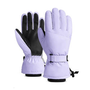 Guantes de esquí de dedo completo de cuero de diferentes colores de alta calidad impermeables funcionales cálidos esquí de fondo hombres razonables - Product Image 1