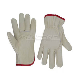 Gants de sécurité en cuir blanc, gants de travail de protection à doigts complets pour usage industriel, faible MOQ, gants industriels - Product Image 3