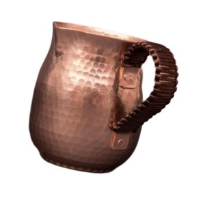 Handmade copper mule mugs set for kitchen <b>bar</b> cocktail party serving drinks in rustic vintage style - Product Image 1
