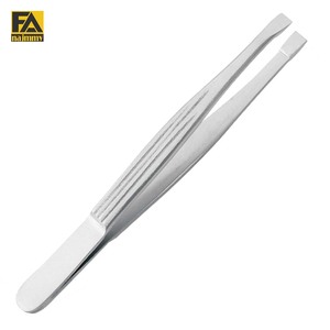 Pinces à épiler en acier inoxydable à pointe carrée, design moderne et durable, haute qualité, meilleures pinces à épiler, logos personnalisés - Product Image 1