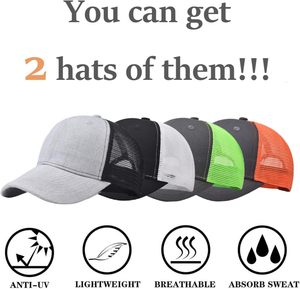 Short Brim Baseball <b>Cap</b>, Adjustable <b>Plain</b> Short Brim Workout Hat Fishing Hat Athletics Trucker Hat Mesh - Product Image 2