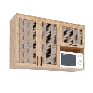 Armoire de cuisine en bois de 1m2 avec porte en maille TBT68006 - Product Image 2
