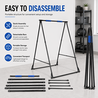 BNcompany Independiente Gimnasio en casa Equipo de fitness Portátil Plegable Pull-up Chin Bar Entrenamiento de fuerza Ejercicio de entrenamiento
