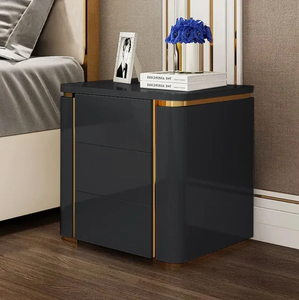 Table de chevet de style européen pour chambre à coucher à prix compétitif avec carcasse en contreplaqué pour le marché américain - Product Image 6