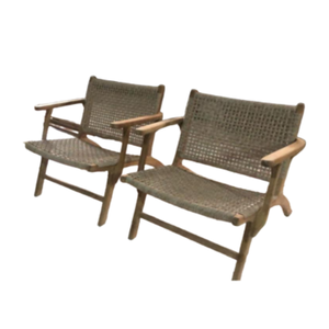 Chaise en rotin au design simple et moderne avec pieds en bois Chaise de restaurant Chaise de patio pour restaurant, événement et salle à manger Meubles - Product Image 1