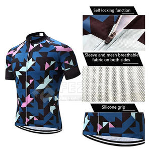 Tenues de cyclisme professionnelles pour hommes, durables, 100% polyester, écologiques, séchage rapide, respirantes, anti-froissement, personnalisables - Product Image 6