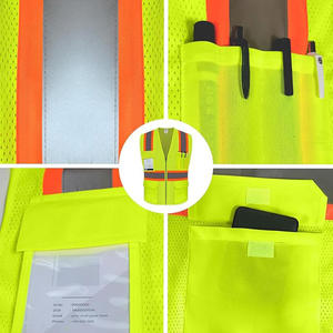 Chaleco de chaqueta de seguridad más vendido Chaleco DE TRABAJO DE SEGURIDAD DE DISEÑO transpirable reflectante colorido de tamaño libre - Product Image 5
