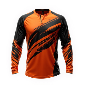 เสื้อเจอร์ซีย์แข่งรถวิบากแขนยาวสำหรับผู้ชาย แบบสั่งตัดพอดีตัว สำหรับขี่มอเตอร์ไซค์และแข่งรถ  ใส่สบาย ระบายอากาศได้ดี สำหรับมอเตอร์ครอส - Product Image 3