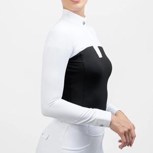 เสื้อขี่ม้าแขนยาวของผู้หญิงเสื้อนักขี่ม้าประสิทธิภาพสูงเสื้อนักแข่งแบบกำหนดเอง - Product Image 2