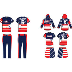 Tissu respirant uniforme d'équipe de jeunes hommes vêtements de sport maillot de Baseball sublimé personnalisé et pantalon nouveau Style uniformes de Baseball - Product Image 3