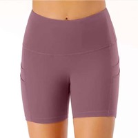 Shorts de cycliste pour femmes sur mesure de haute qualité, motif à carreaux, Spandex/Nylon, extensible, séchage rapide, respirant, fitness, sport