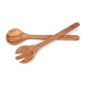 Ensemble d'ustensiles de cuisine en bois naturel réutilisable pour la cuisine, cuillères en bois pour la cuisine, ustensiles en bois antiadhésifs - Product Image 3