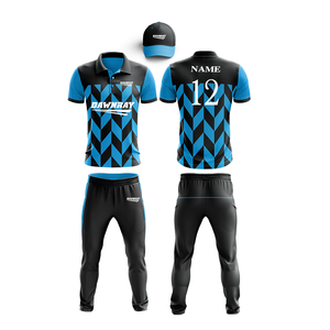 Ensemble de sublimation de cricket nom et numéro personnalisé | Hommes femmes jeunes cricket porte polo et pantalon tenue d'équipe complète - Product Image 5