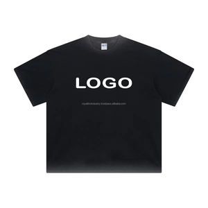 Personalizar el logotipo de la camiseta de los hombres para los hombres Ropa informal Hombres Camiseta de gran tamaño Unisex Lavado ácido Personalizado Dtg Imprimir Camisetas en blanco - Product Image 4