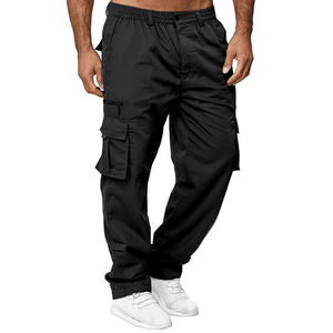 Pantalones de chándal de gran tamaño para hombre con logotipo personalizado Streetwear Jogger pantalones con bolsillos de carga sostenible y asequible - Product Image 2
