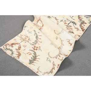 Alfombra Turca, Pequeña, 2x3.6 pies, Alfombra Vintage, Alfombra de Lana con Puntos Blancos - Product Image 4