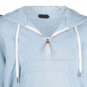 Meilleure vente au prix de gros Sweats à capuche décontractés à demi-fermeture éclair pour hommes nouveau design Collection hiver Sweats à capuche basiques en coton mélangé quantité minimale de commande bas - Product Image 4