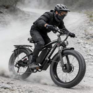 Bicicleta Eléctrica de 6000W de Potencia Máxima con Doble Motor para Adultos - Bicicleta Eléctrica Rápida de 52V 34Ah para Hombres y Mujeres, 45 MPH, Hasta 100 Millas de Autonomía, Neumáticos Gruesos de 24 Pulgadas con Bloqueo - Product Image 1