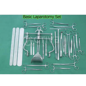 Ensemble chirurgical porte-aiguille pour laparotomie de qualité hospitalière avec gamme complète d'outils de chirurgie générale ensemble de chirurgie ouverte de base - Product Image 6