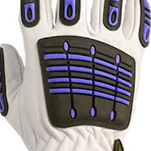 Guantes antiimpacto de seguridad laboral Guantes técnicos de trabajo de seguridad TPR Guantes mecánicos de invierno en color sólido - Product Image 5