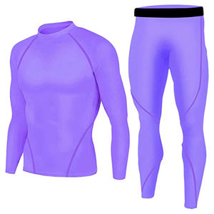 Compression Suits for Men Adult Workout Sets Fitness Sports Yoga <b>Tights</b> Gym Training Long Sleeve Seamless Mens Compression - Product Image 6