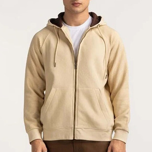 100% coton polaire fermeture éclair Streetwear mode Style Premium vente chaude double couche à capuche manches longues hommes - Product Image 2