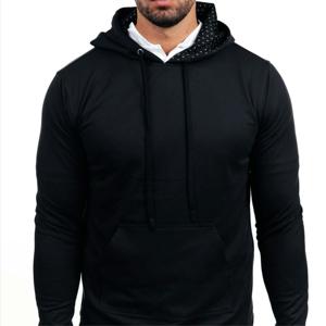 <b>Men's</b> Street Wear OEM Wholesale Long Sleeve Print Graphic Hoodies <b>Sleeveless</b> Fitted Embroidered Tapered Fleece Lining Plus Size - Product Image 2
