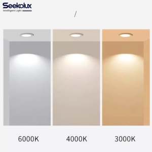 Plafonnier LED encastré à haut lumen 120Lm/w, moderne, rond, intérieur, UGR 19, 15W 24W, dimmable, 2700K-5000K, plafonnier LED - Product Image 4
