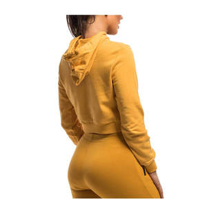 Crop tops, hauts coupe-vent chauds pour la course à pied, exercice, fitness, yoga, sweats à capuche, pulls à col roulé, sweats à capuche courts à fermeture éclair pour femme - Product Image 5