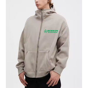 Veste à capuche unisexe avec fermeture éclair, entièrement zippée, en molleton French Terry, respirante, séchage rapide, pour l'hiver, athlétique, grandes tailles, meilleure qualité - Product Image 3