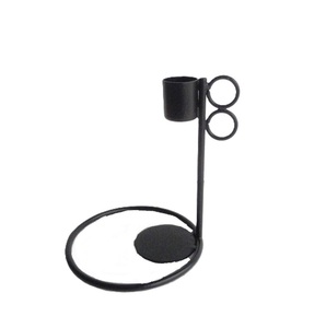 Quality Home Decorations <b>Pillar</b> Candlestick <b>Holder</b> Whole Sale Rate Metal <b>Candle</b> Stand <b>Black</b> Color <b>Candle</b> <b>Holders</b> - Product Image 2