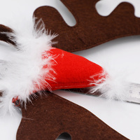Serre-tête de Noël en forme de bois de renne avec bonnet de Père Noël, réglable, accessoires de costume de vacances pour chiens et chats – Grande Vente