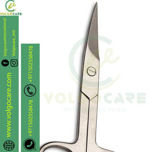2025 ciseaux de manucure Premium ciseaux à ongles incurvés pour cuticules sourcils cils moustache et barbe - Product Image 6