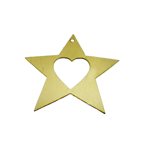 Ensemble décoratif de haute qualité de 2 cœurs suspendus en métal pour la maison et la décoration de Noël couleur cuivre personnalisé - Product Image 4