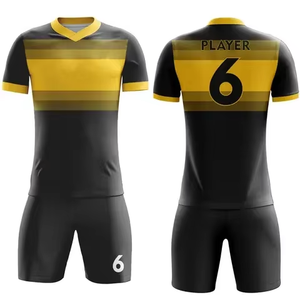Vente chaude ensemble de course vêtements de sport vêtements de football vêtements de football taille adulte nouvelle mode maillot de football maillot de football - Product Image 3