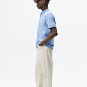 Camiseta de Moda para Hombre, Camiseta de Manga Corta con Cuello Redondo y Logotipo Personalizado Premium, Color Azul - Product Image 6