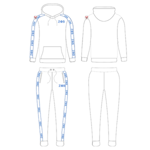 Sorority Greek Tech Fleece Training Chándales Conjunto de dos piezas Chándal Zeta Phi Beta Jogging Suit para mujer Fleece - Product Image 1