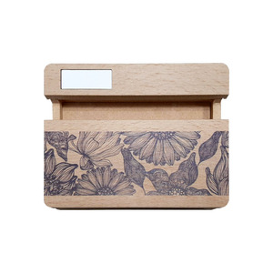 Support de téléphone élégant en bois – Amplificateur acoustique et diffuseur d'huiles essentielles en forme de chrysanthème violet - Product Image 3