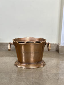 Bronze Antique Aluminum Wine <b>Chiller</b> Ice Bucket Wine Cooler Tub for Party Wine and <b>Beer</b> <b>Chiller</b> Barware Ice Bucket Tub - Product Image 3