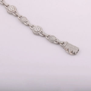 Chaîne de bijoux de luxe de haute qualité, style hip-hop, plaquée or, collier VVS Leb cultivé, pour hommes et femmes - Product Image 2