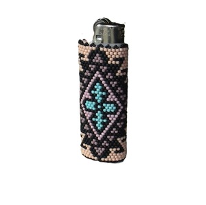 <b>Custom</b>-made Beaded Decorative <b>Lighter</b> Cases Seed Beads <b>Lighter</b> Cover Lightweight Seed Beaded <b>Lighter</b> Case - Product Image 5