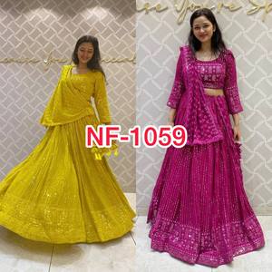 Vente chaude Belle Designer Mariée Lehnga Choli pour la Fête De Mariage Porter Lahnga Choli Acheter De Fabricant Indien - Product Image 2