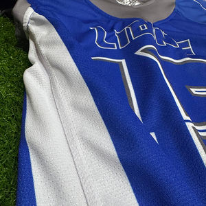 Maillot de football américain personnalisé de haute qualité, sergé, couleur unie, respirant, ensembles grande taille, antibactérien en spandex/polyester - Product Image 4