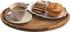 Bandeja de Madera Decorativa Hecha a Mano, Ecológica, Apta para Lavavajillas, para Cocinas, Salas de Estar, Resorts, Uso Flexible, Belleza Refinada - Product Image 2