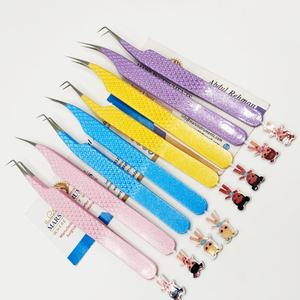 Pinzas para Extensión de Pestañas, Pinzas Japonesas de Acero Inoxidable, Rectas y Curvas de 45 y 90 Grados, Pinzas para Pestañas Bratz Girls - Product Image 5