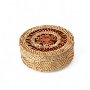 Boîte de rangement en rotin en gros, fabriquée à la main pour les produits d'organisation de la maison en marque privée - Product Image 1